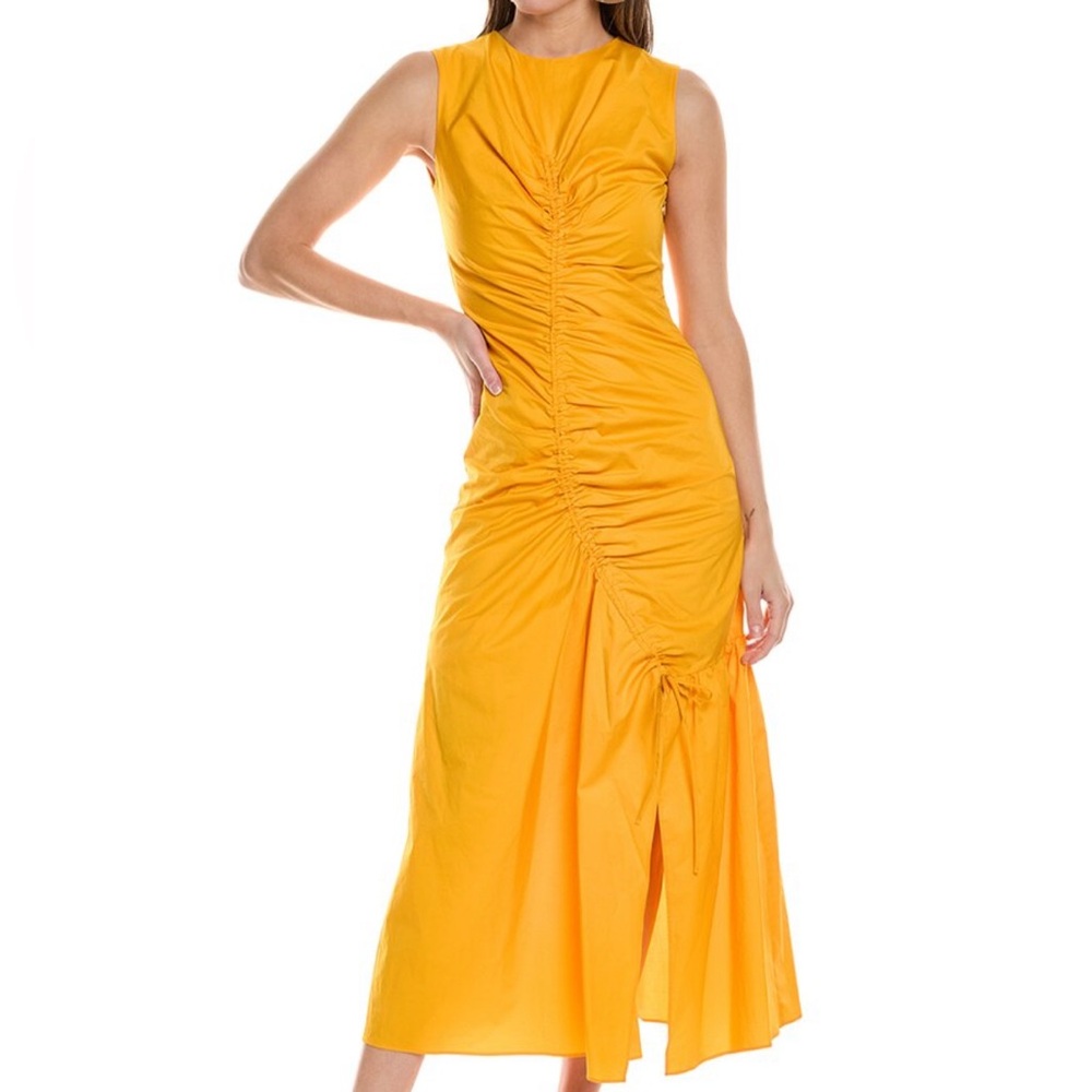 Sandro Vibrant Yellow Midi Dress